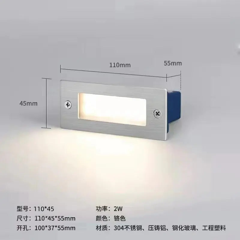 LED Waterproof Inground Step Lights for Outdoor Use
